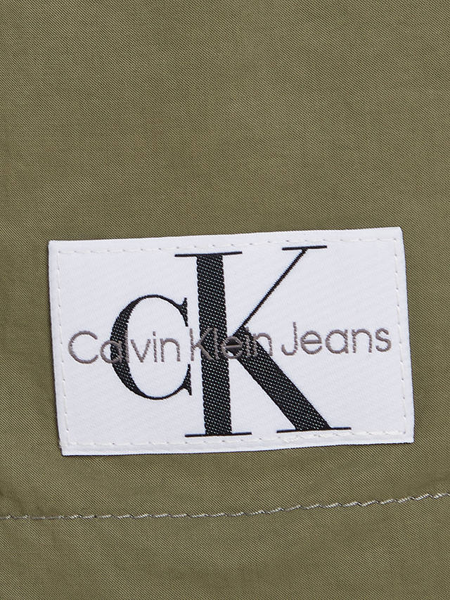 Calvin Klein Jeans Soft Shirt Mini Dress, Dusty Olive