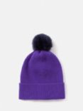 Jigsaw Faux Fur Pom Hat, Purple