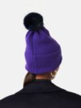 Jigsaw Faux Fur Pom Hat, Purple