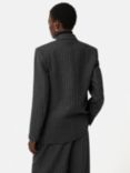 Jigsaw Tatton Wool Blend Pinstripe Blazer, Grey