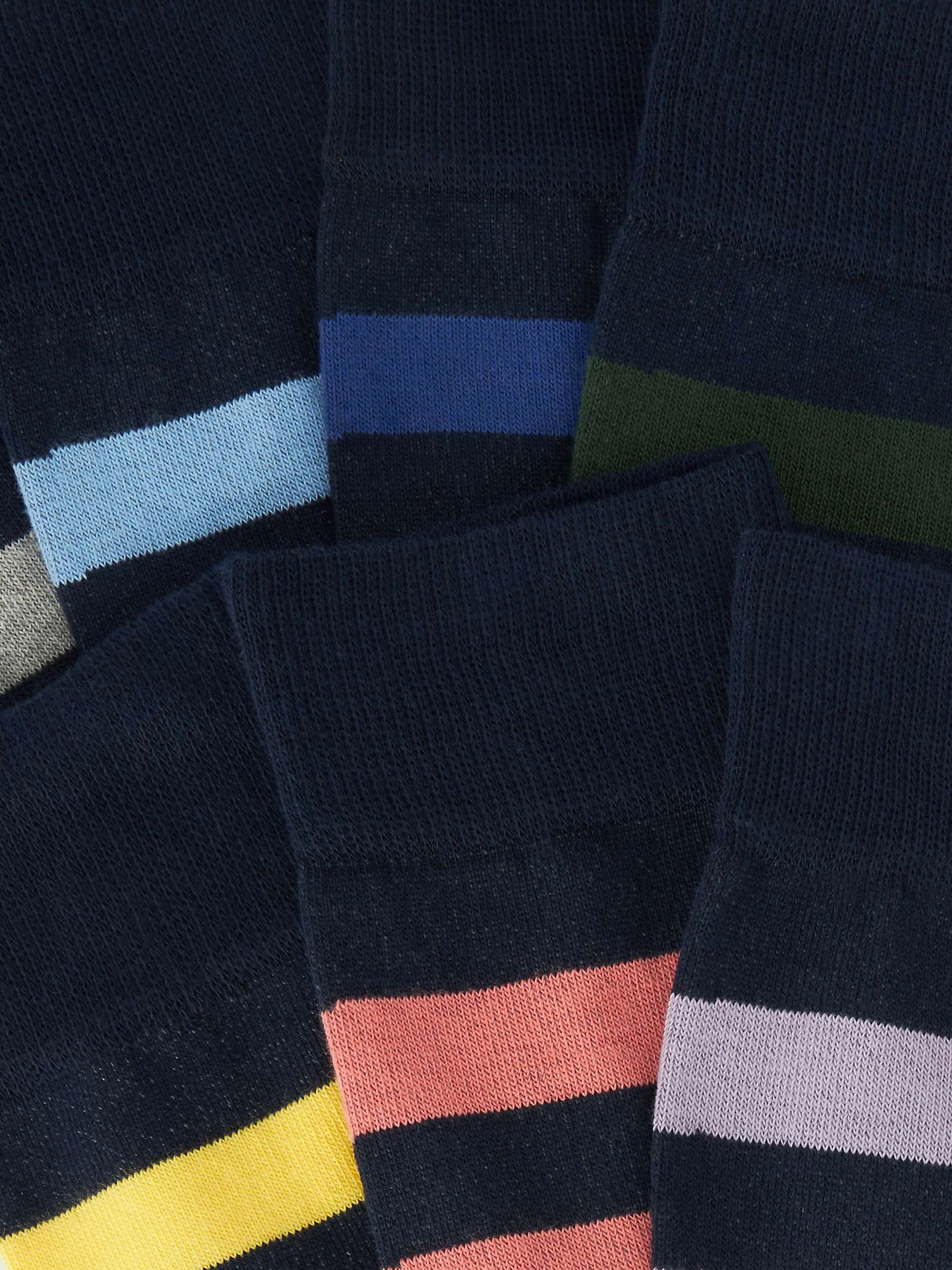 Buy John Lewis ANYDAY Stripe Socks, Pack of 7, Multi Online at johnlewis.com