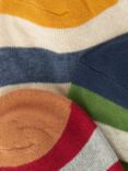 John Lewis Organic Cotton Blend Trainer Socks, Pack of 3, Multi
