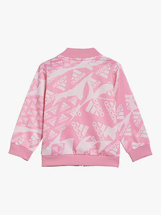 adidas Baby AEROREADY Camo Logo Tracksuit Set, Pink