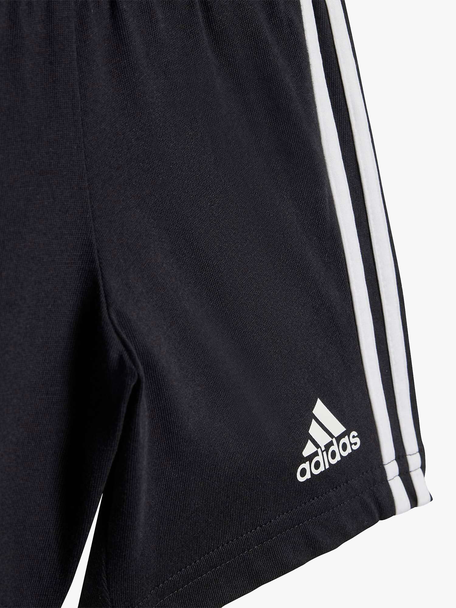 Buy adidas Baby Essentials Sport T-Shirt & Shorts Set, Selubl/White Online at johnlewis.com