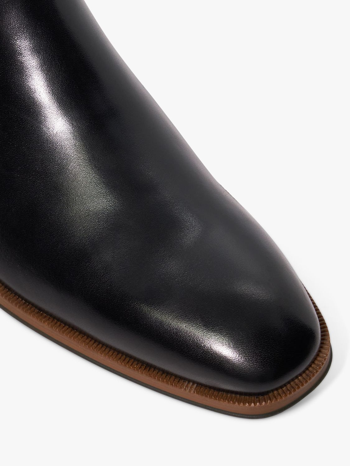 Dune Melvinn Leather Chelsea Boots, Black, 6