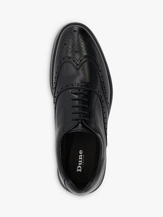 Dune Bravest Premium Brogue Hybrid Shoes, Black-black Leather