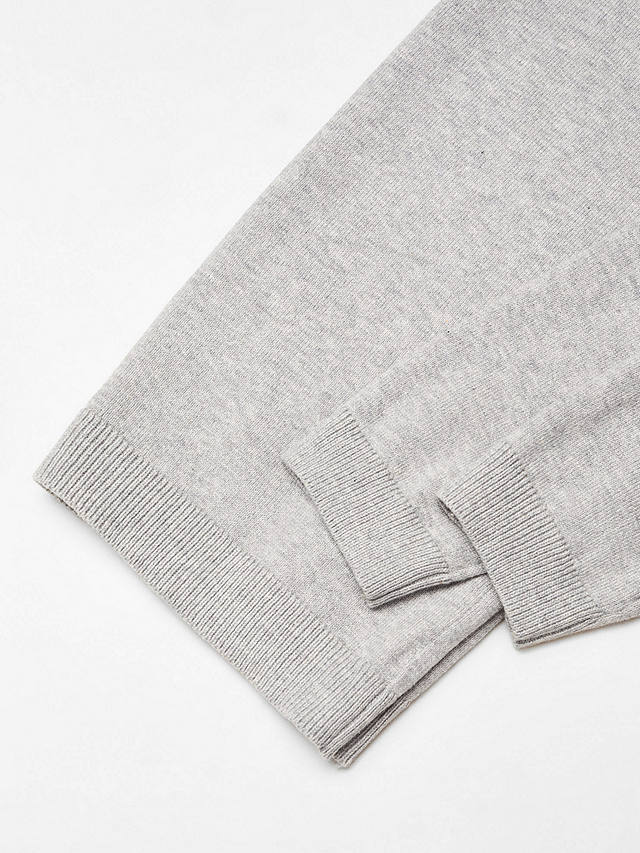 Mango Kids' Hugo Fine Knit Jumper, Medium Grey at John Lewis & Partners