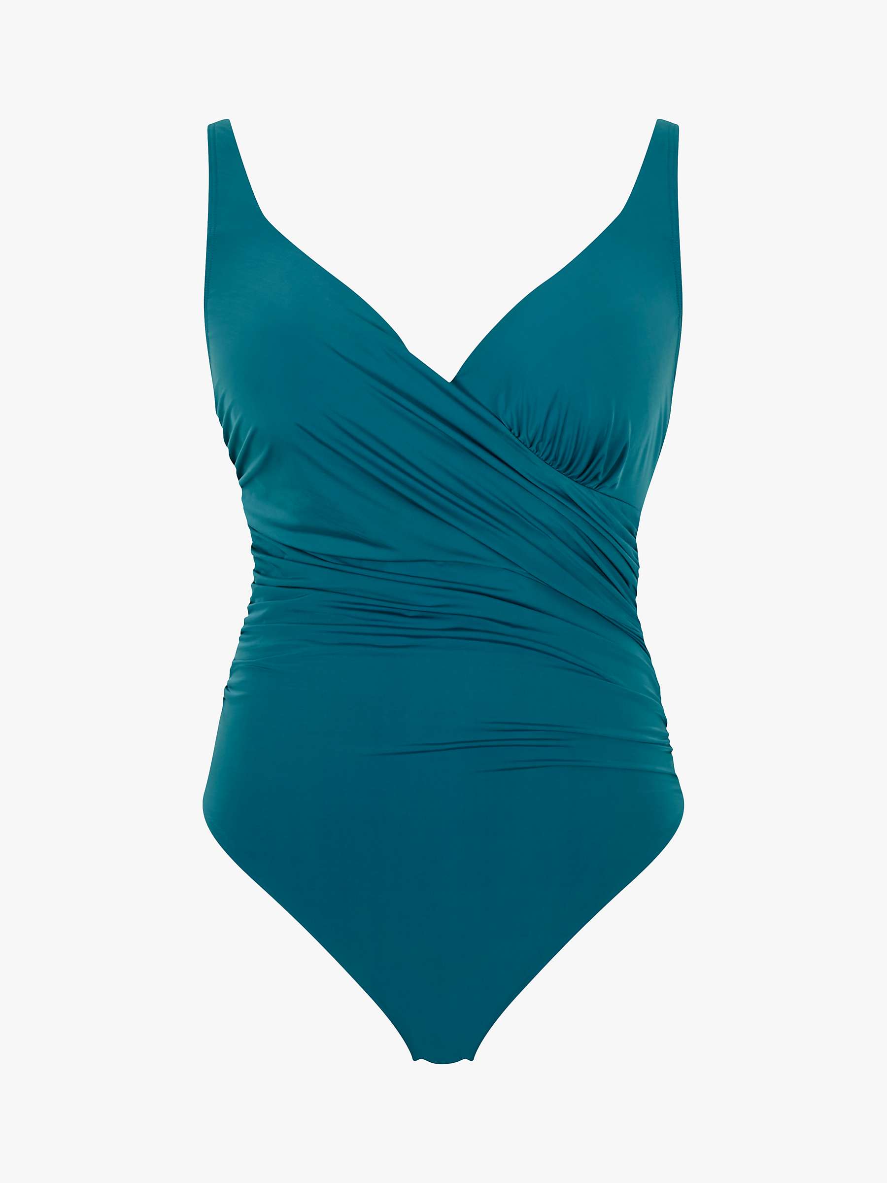 Buy Panache Mykonos Plunge Swimsuit, Teal Online at johnlewis.com