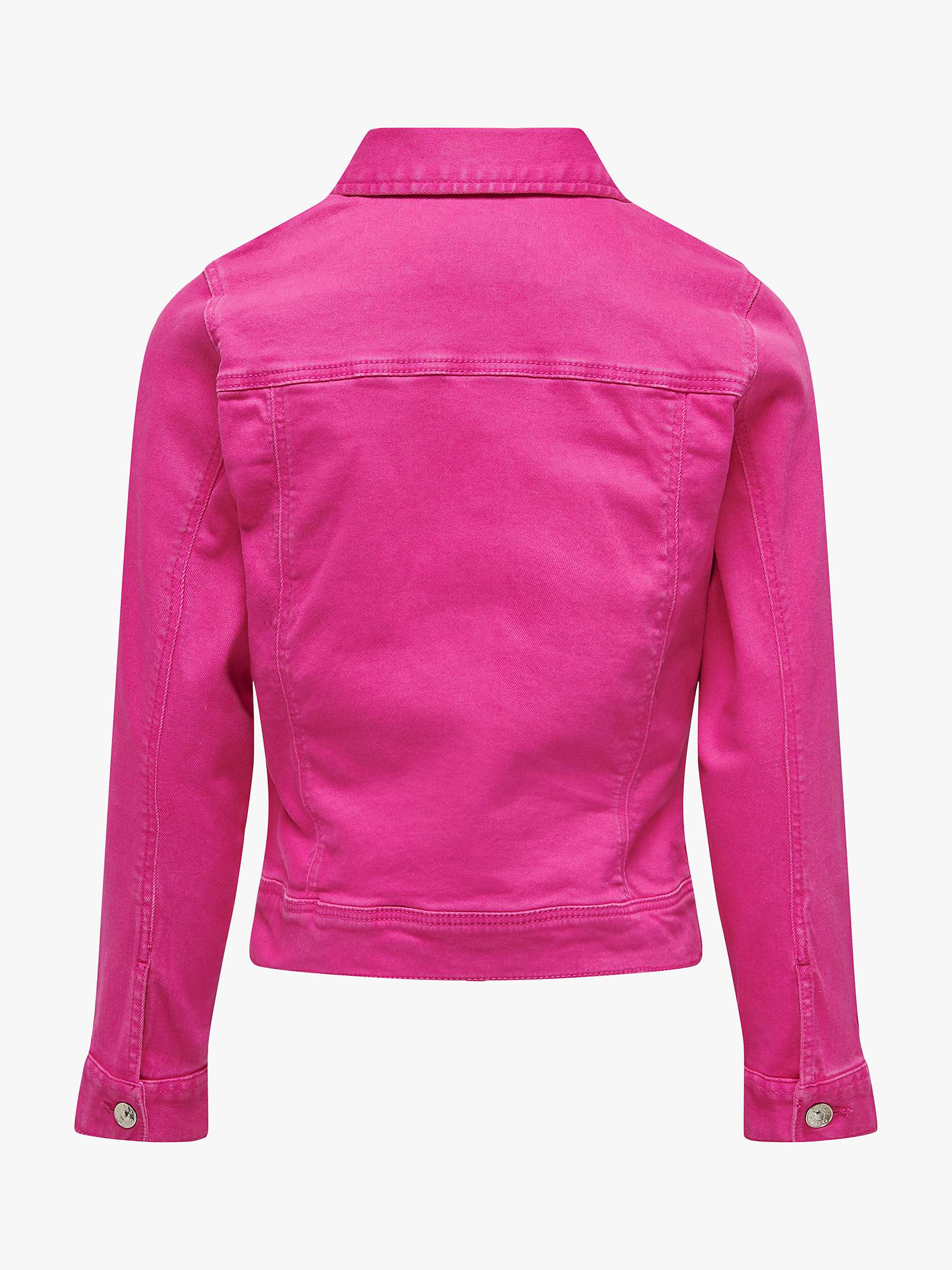 Buy KIDS ONLY Kids' Plain Denim Jacket, Raspberry Rose Online at johnlewis.com
