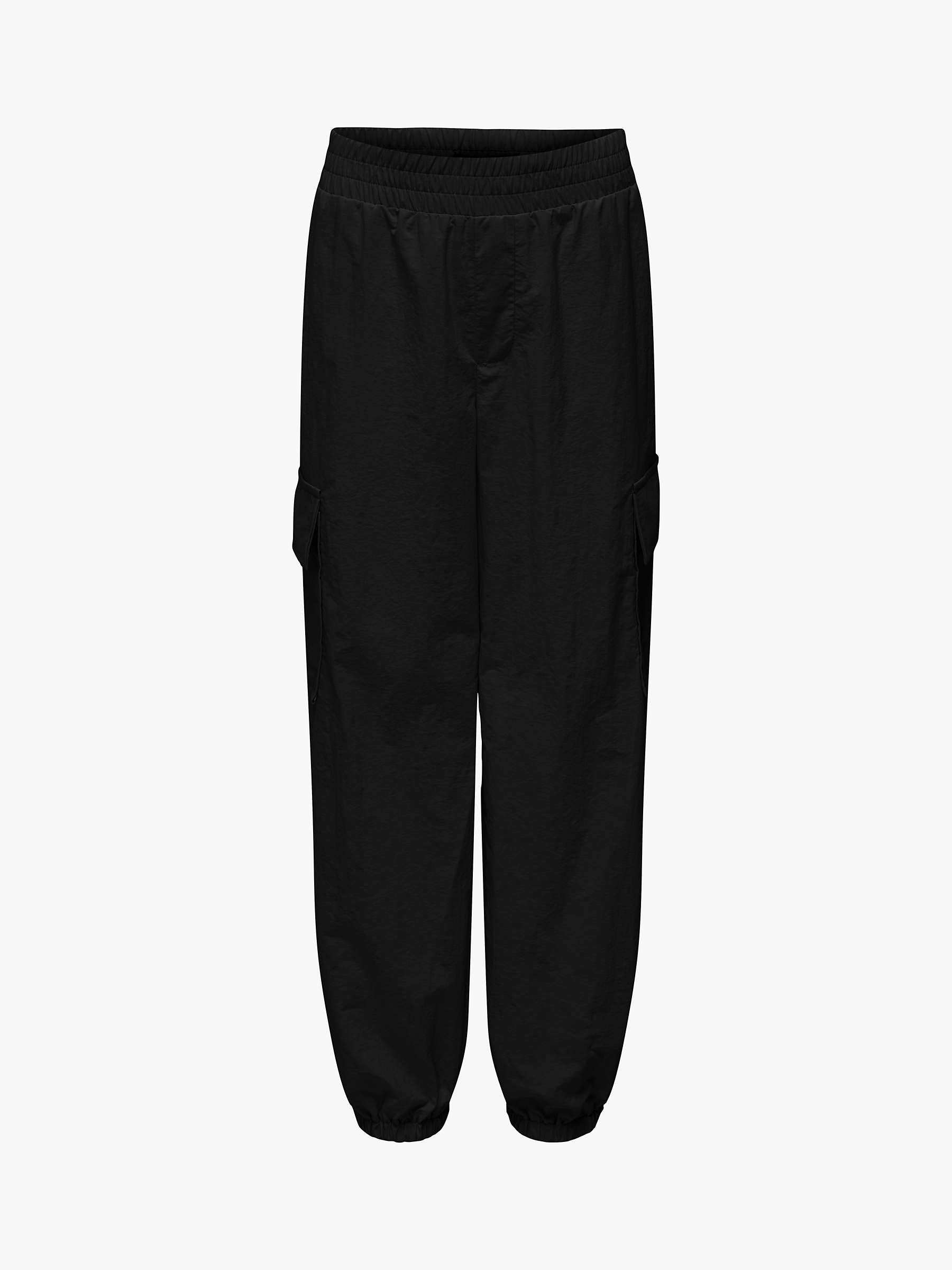Buy Kids ONLY Kids' Cargo Trousers, Black Online at johnlewis.com