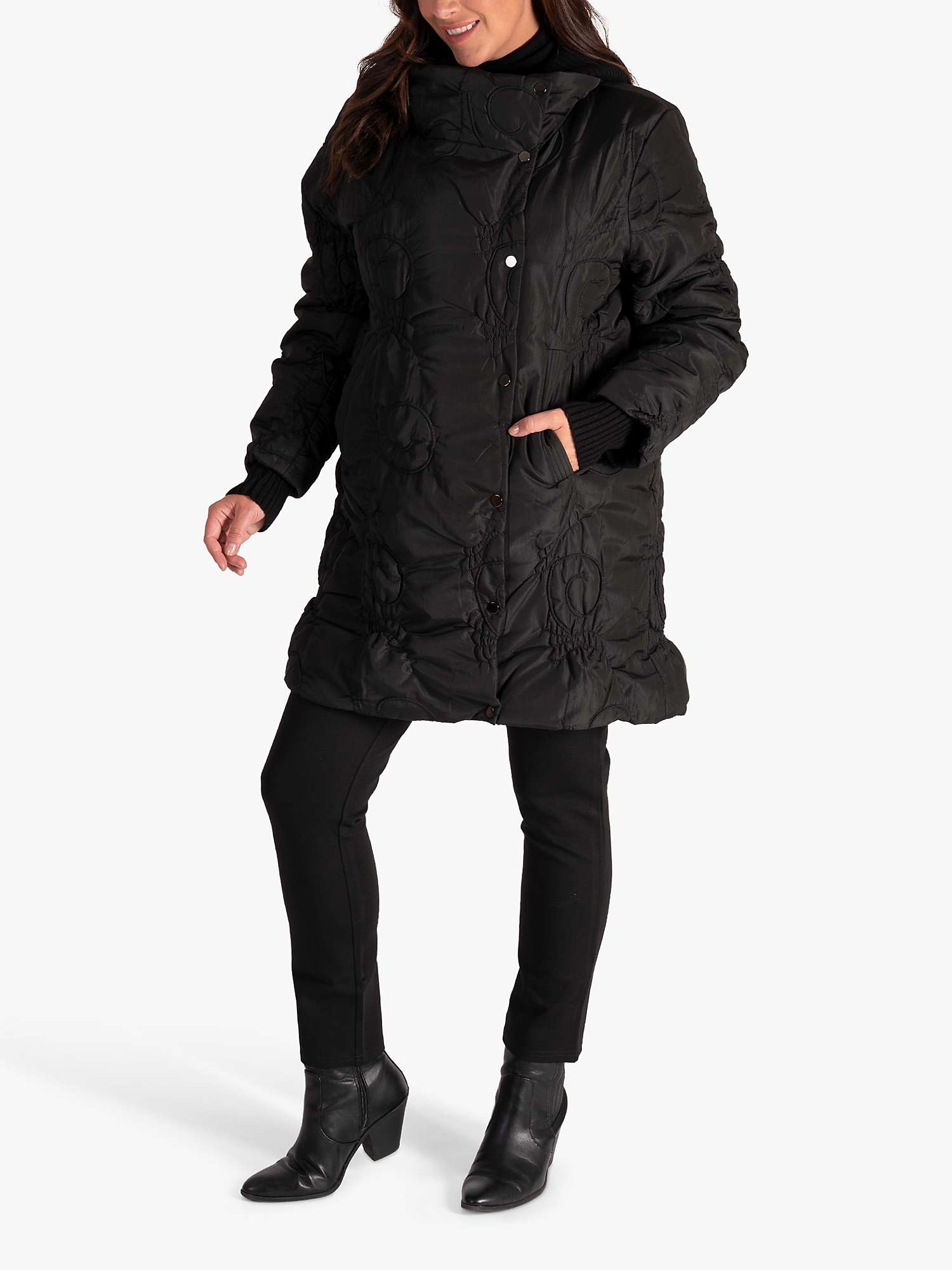 Buy chesca Quilted Embroidered Coat Online at johnlewis.com