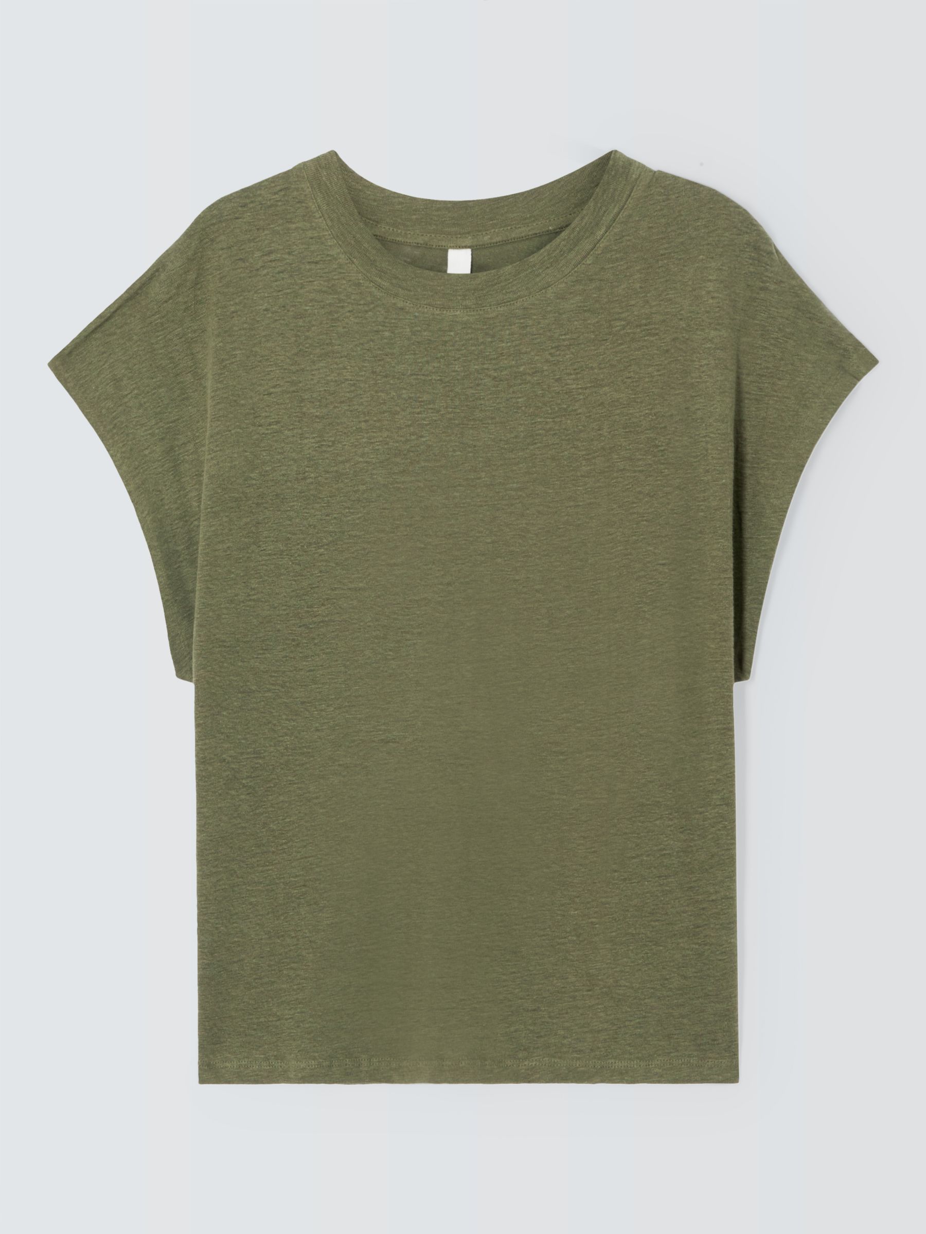 AND/OR Della Linen T-Shirt, Khaki, 6