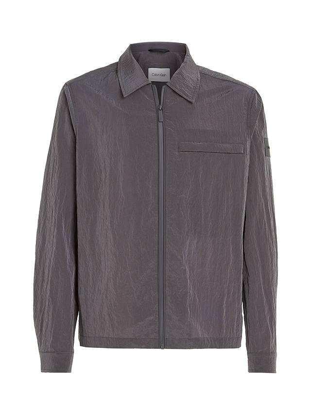 Calvin Klein Crinkle 2.0 Shirt Jacket, Grey