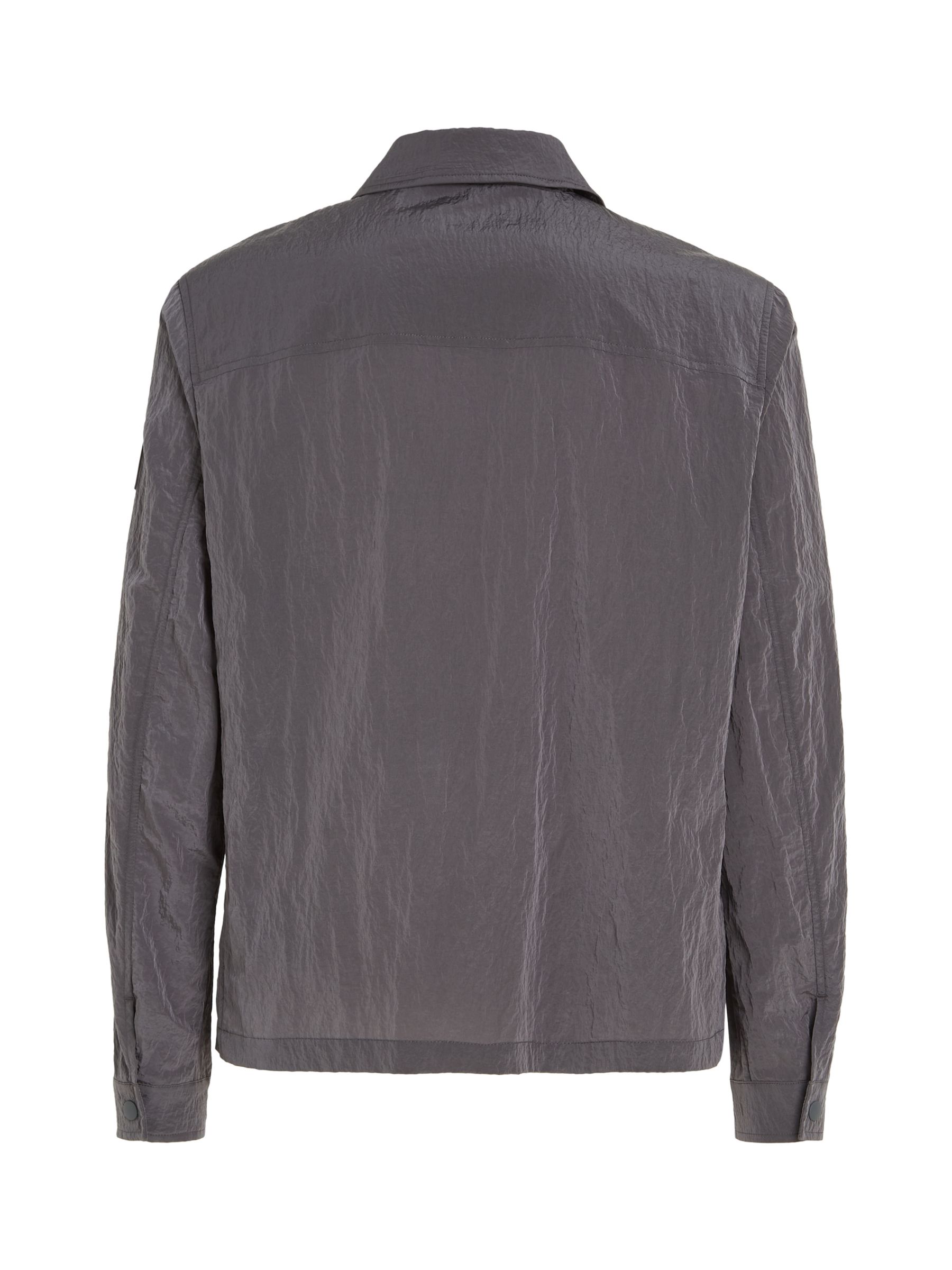 Calvin Klein Crinkle 2.0 Shirt Jacket, Grey, S