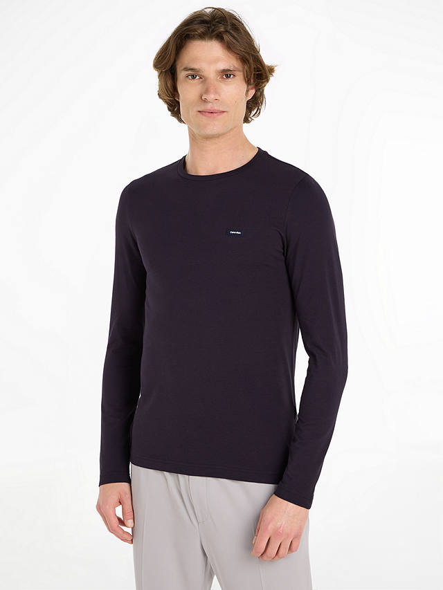 Calvin Klein Slim Long Sleeve T-Shirt, Night Sky