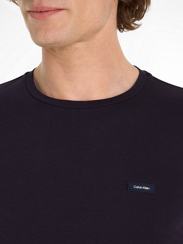 Calvin Klein Slim Long Sleeve T-Shirt, Night Sky at John Lewis & Partners
