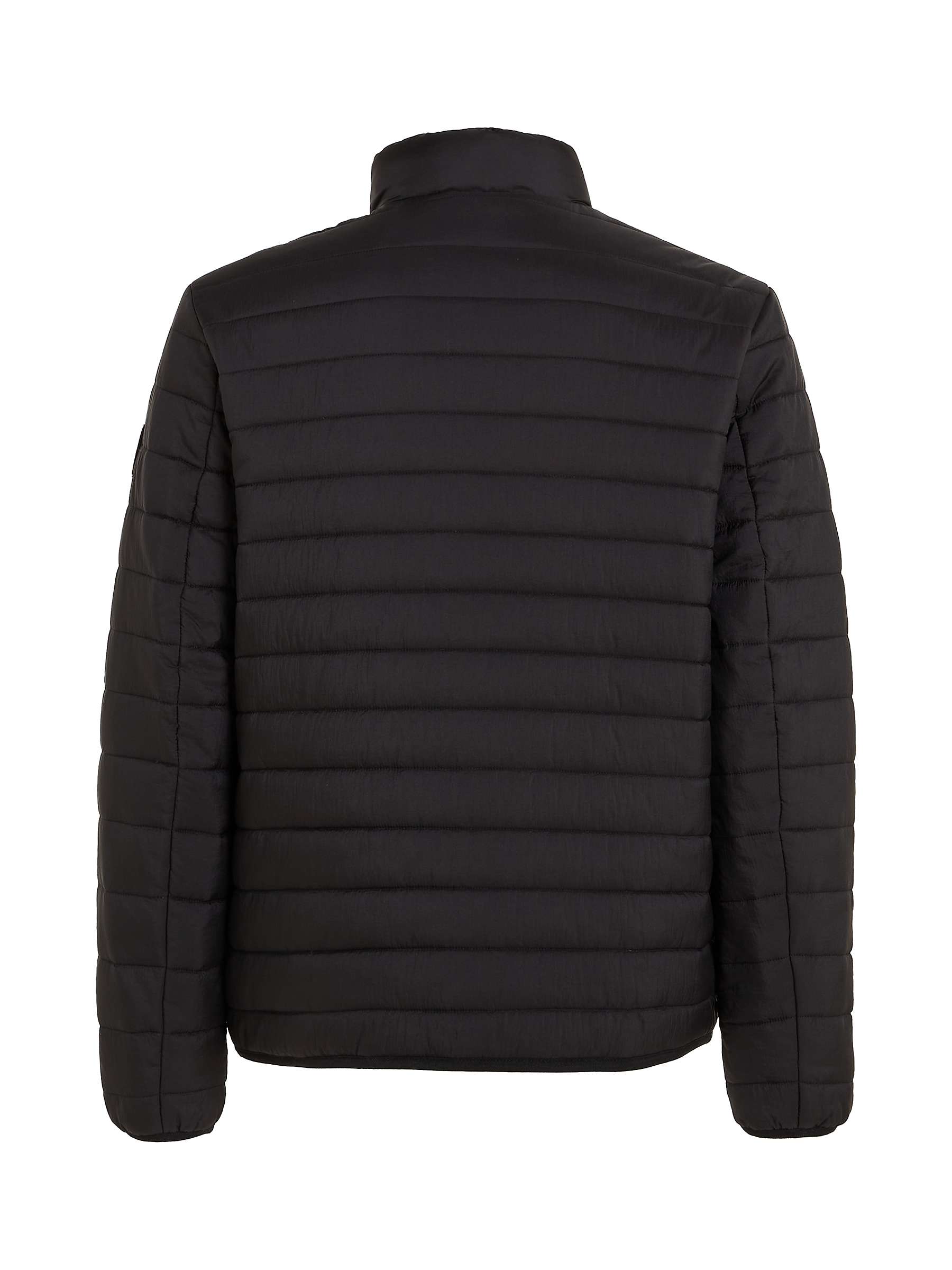 Buy Calvin Klein Crinkle Quilt Jacket, Black Online at johnlewis.com