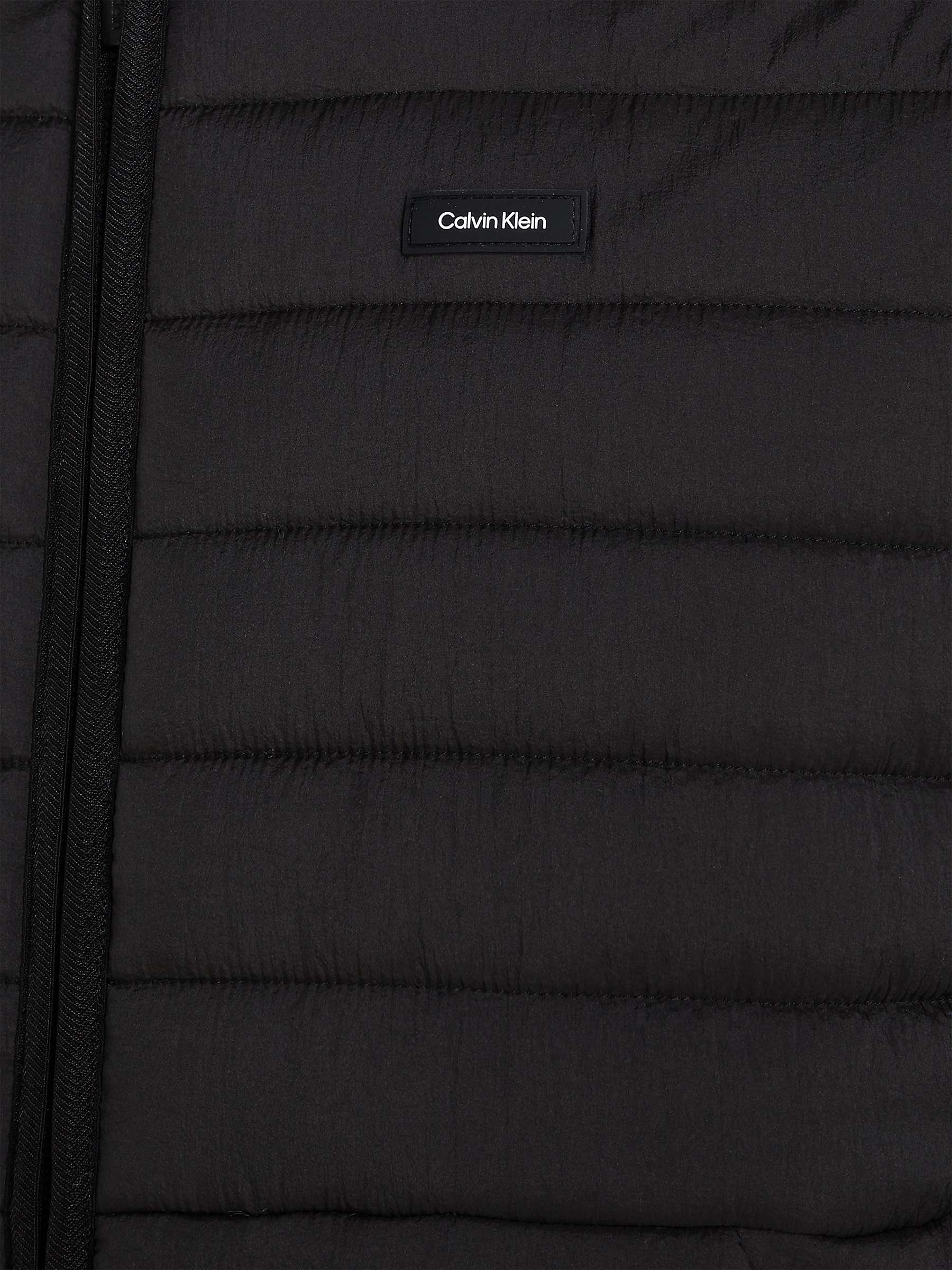 Buy Calvin Klein Crinkle Quilt Jacket, Black Online at johnlewis.com
