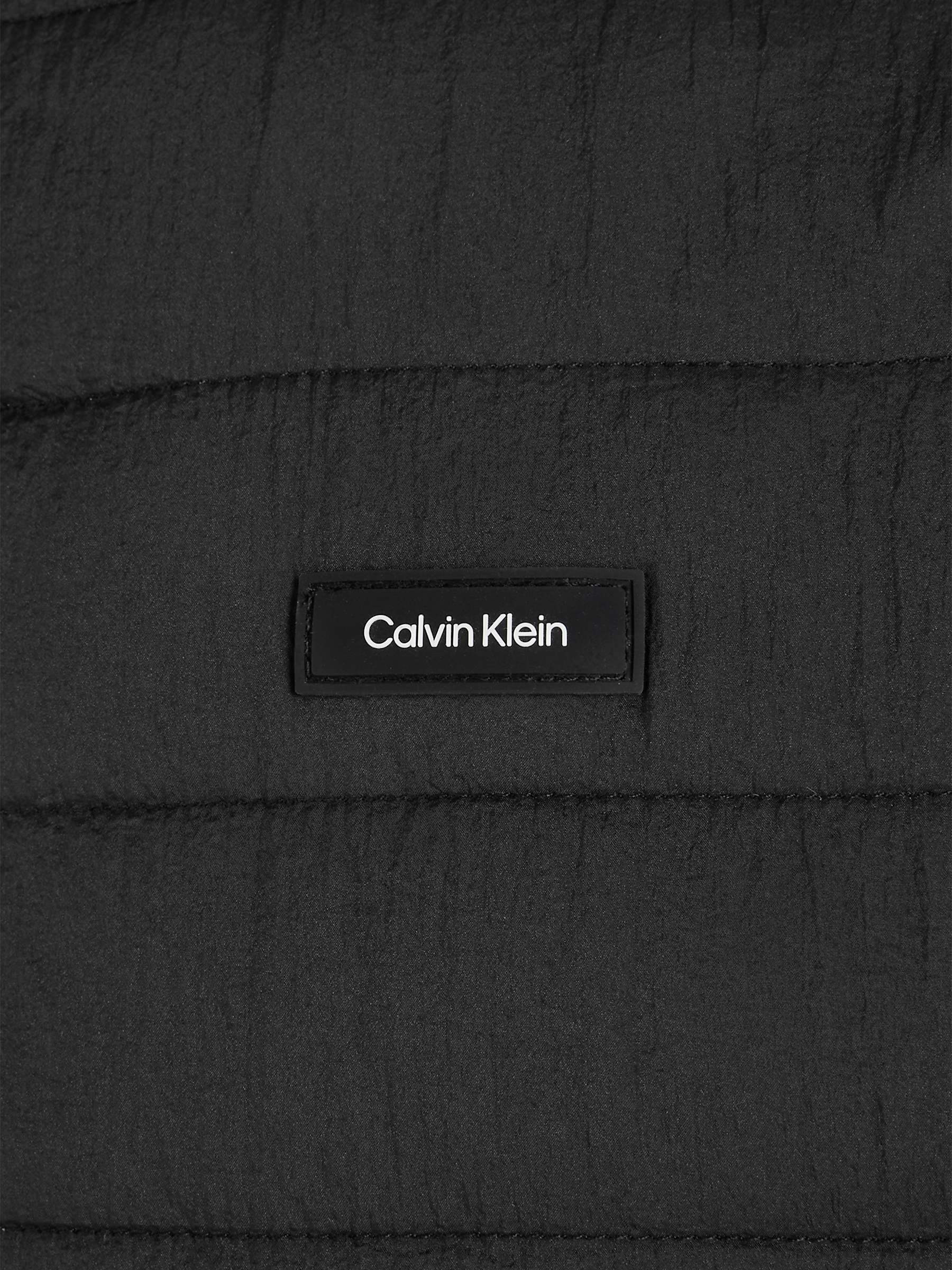 Buy Calvin Klein Crinkle Quilt Gilet, Black Online at johnlewis.com