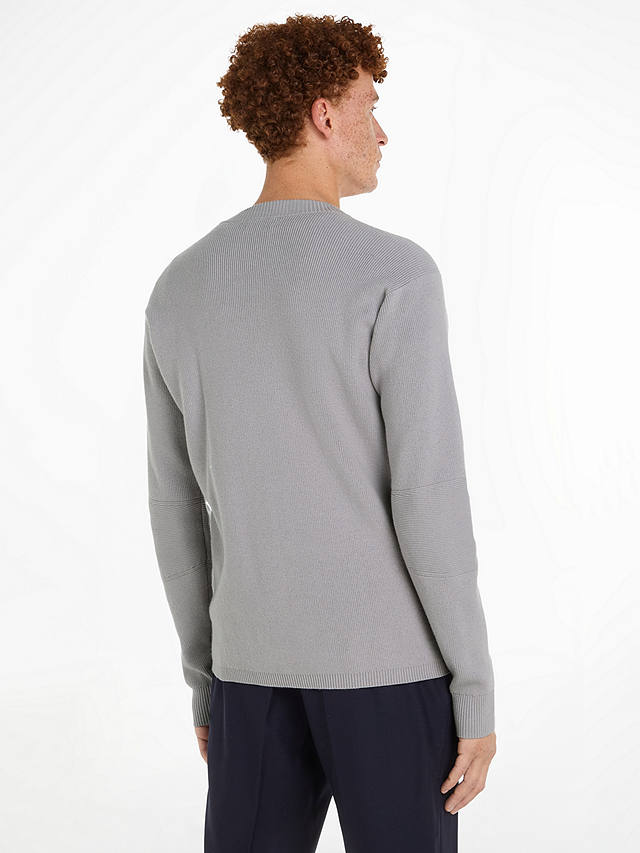 Calvin Klein Knitted Regular Pullover Jumper, Silver