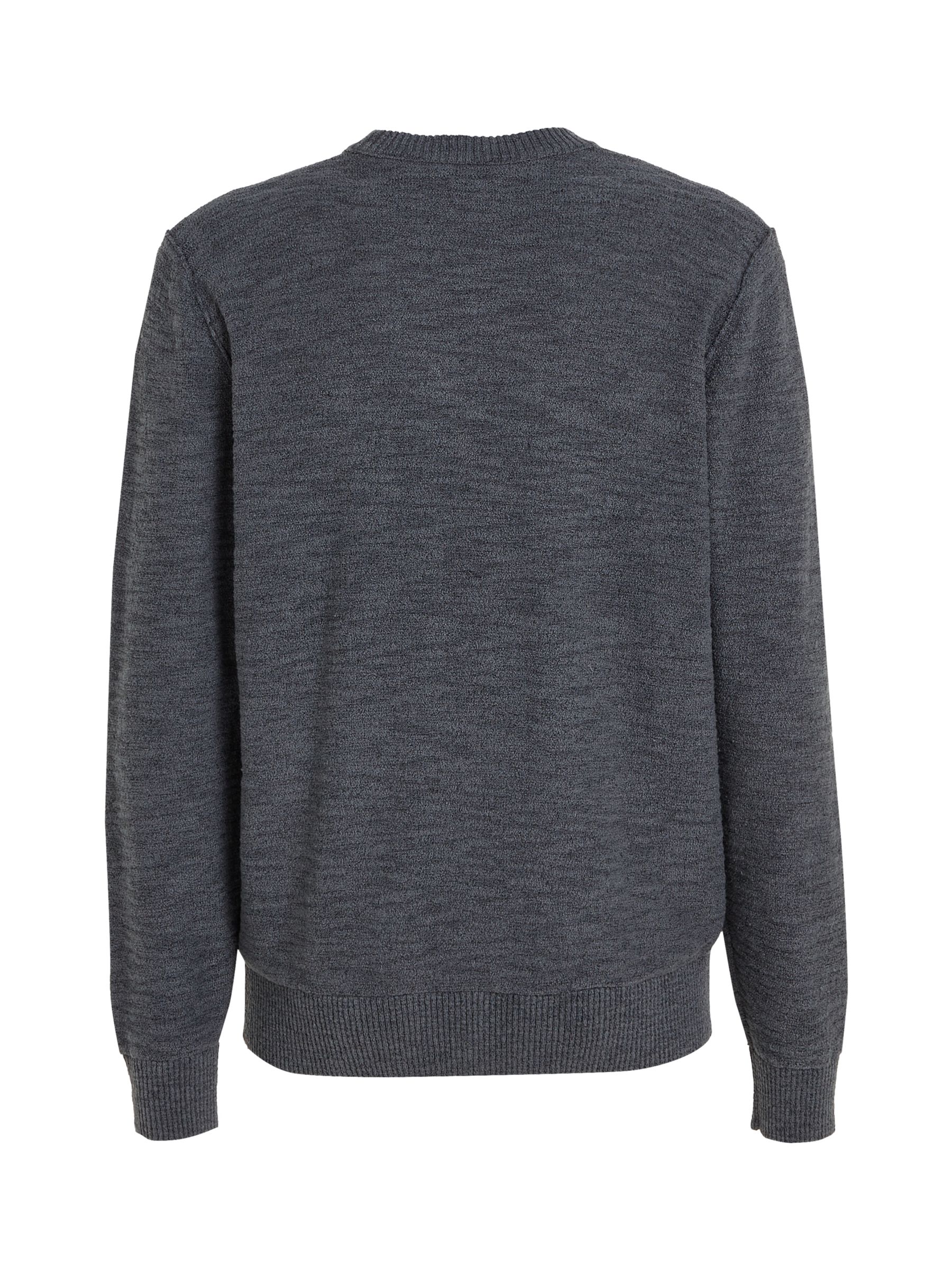 Calvin Klein Winter Slub Pullover Jumper, Grey, S