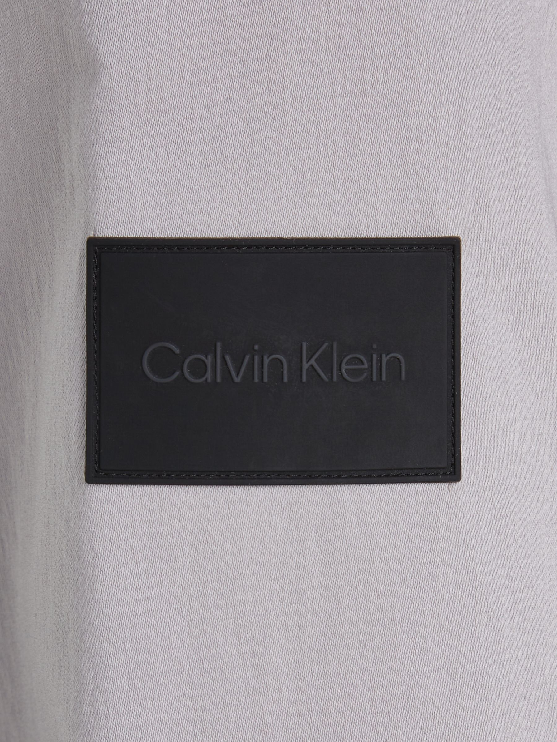 Calvin Klein 3D Pocket Overshirt, Silver, L