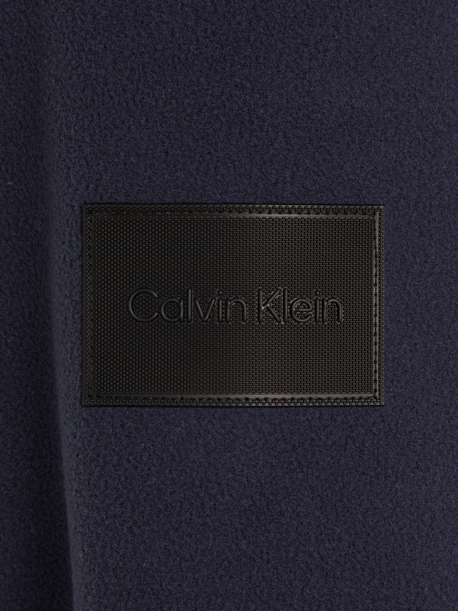 Calvin Klein Bonded Fleece Zip Hoodie, Night Sky, S