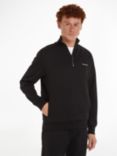 Calvin Klein Micro Half Zip Jumper, Black, Black