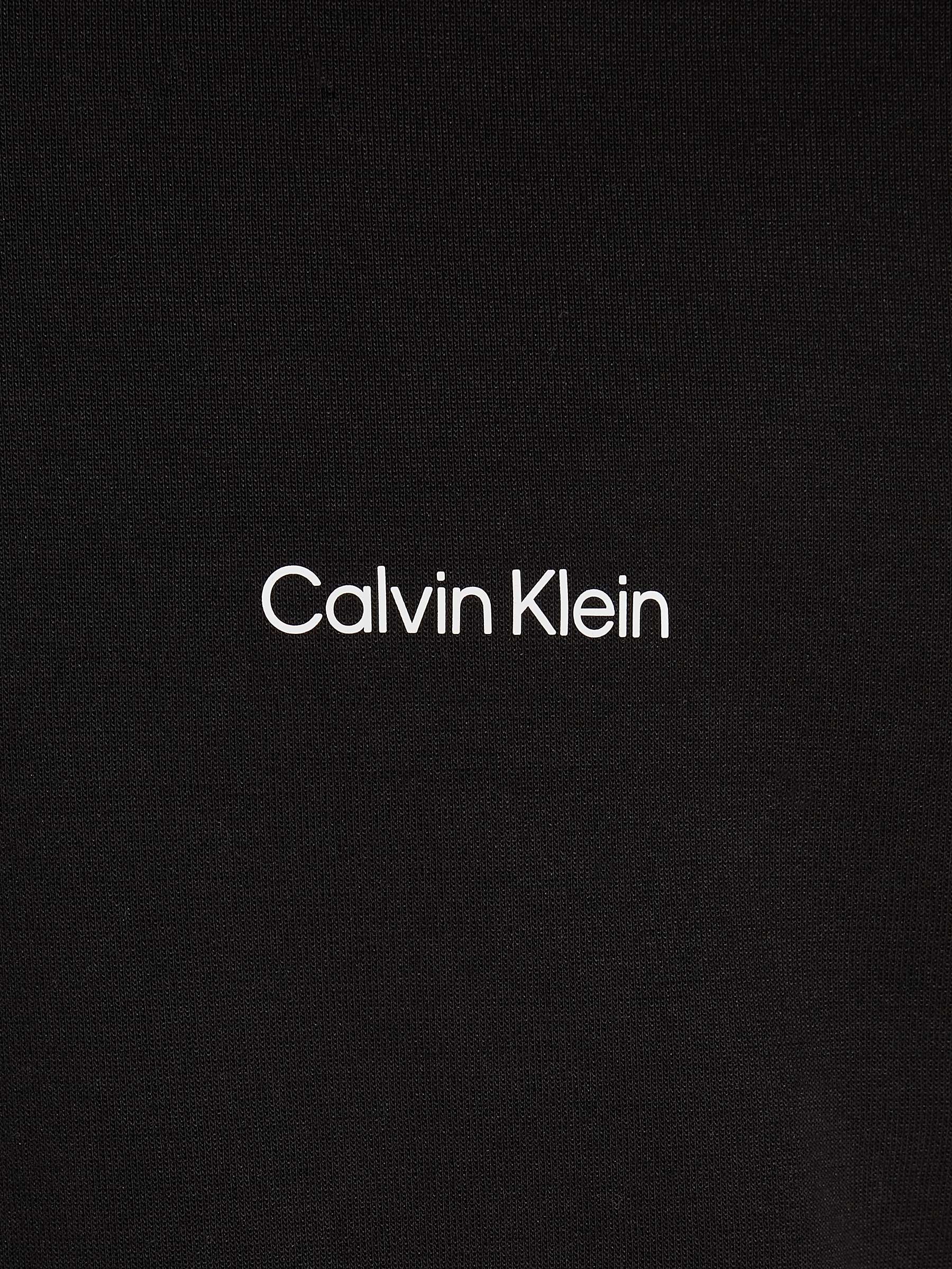 Buy Calvin Klein Micro Half Zip Jumper, Black Online at johnlewis.com