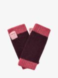 Brora Cashmere Colour Block Fingerless Gloves