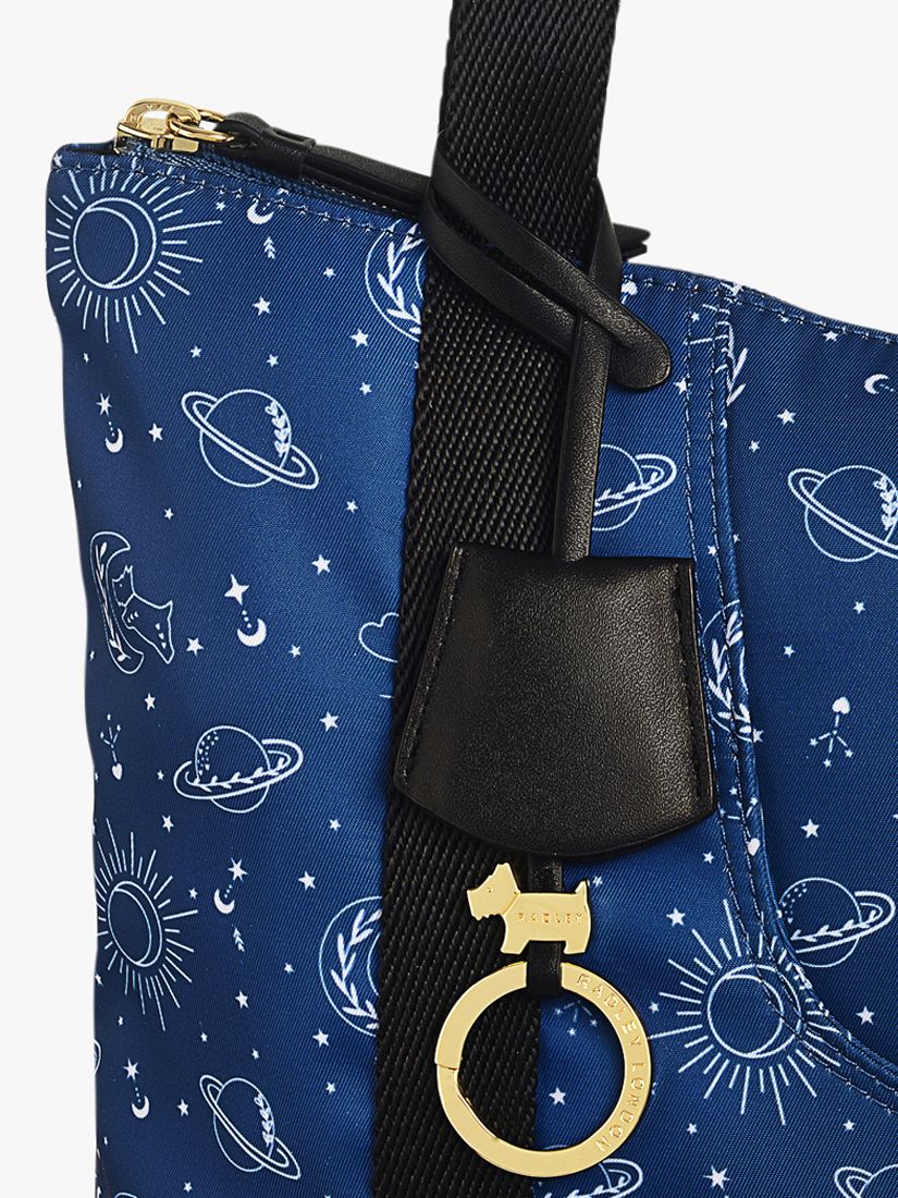 Buy Radley 24/7 Cosmic Dog Medium Zip Top Shoulder Bag, Deep Sea Online at johnlewis.com