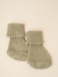 Truly Baby Cotton Knitted Booties, Sage