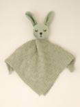 Truly Baby Cotton Knitted Bunny Comforter, Sage