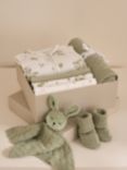 Truly Baby Cotton Knitted Bunny Comforter, Sage