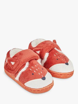 JoJo Maman Bébé Kids' Fox Slippers, Rust