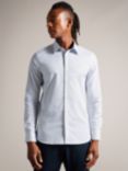Ted Baker Cressy Long Sleeve Bi-Stretch Circle Geo Shirt, White, White