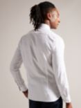 Ted Baker Ildaton Long Sleeve Bi-Stretch Herringbone Shirt, White