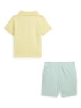 Ralph Lauren Baby Polo Bear Polo Shirt & Short Set, Wickett Yellow