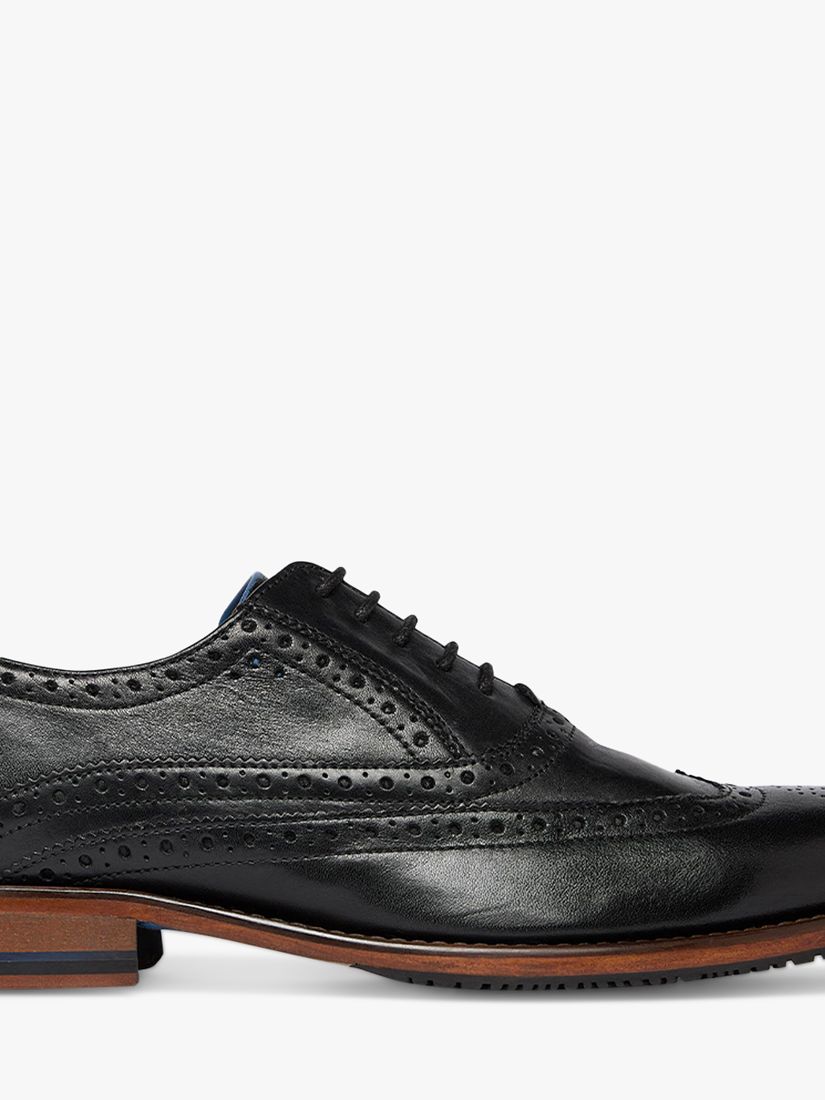 Oliver Sweeney Ledwell Leather Oxford Wing Tip Brogue, Black, 7