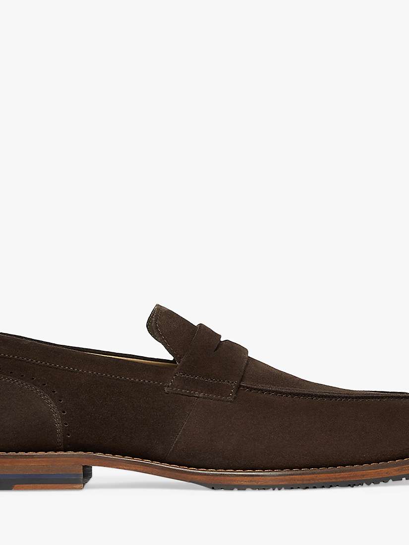 Buy Oliver Sweeney Buckland Suede Loafers, Chocolate Online at johnlewis.com