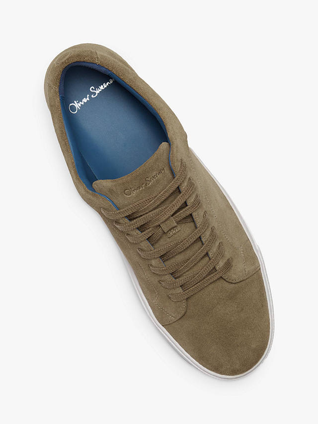 Oliver Sweeney Hayle Suede Trainers, Stone