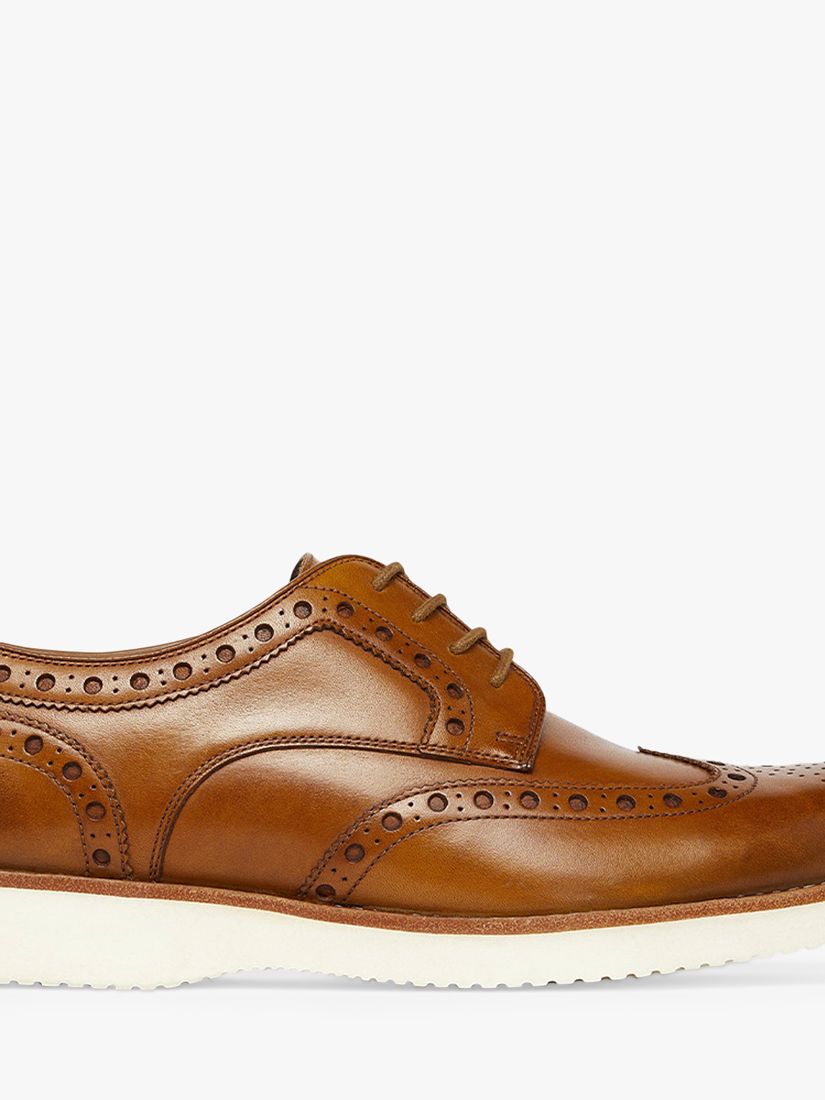 Oliver Sweeney Baberton Leather Brogue Derby Shoes, Light Tan, 7