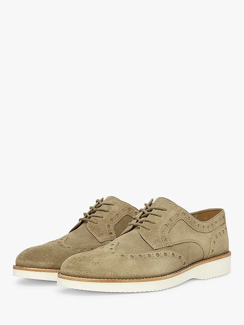 Buy Oliver Sweeney Baberton Suede Casual Brogues, Stone Online at johnlewis.com