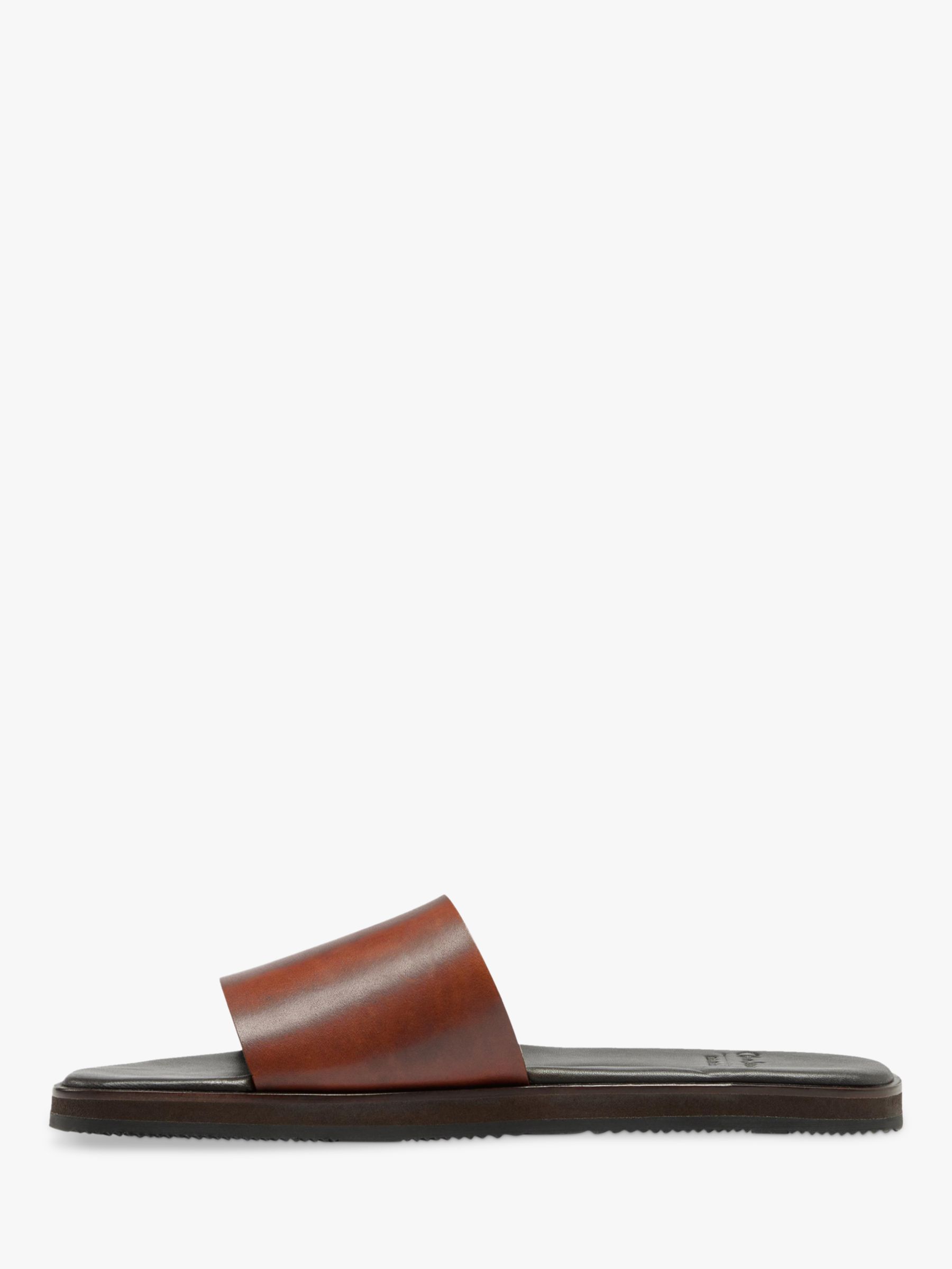 Oliver Sweeney Blythe Leather Slide Sandals, Tan, 7