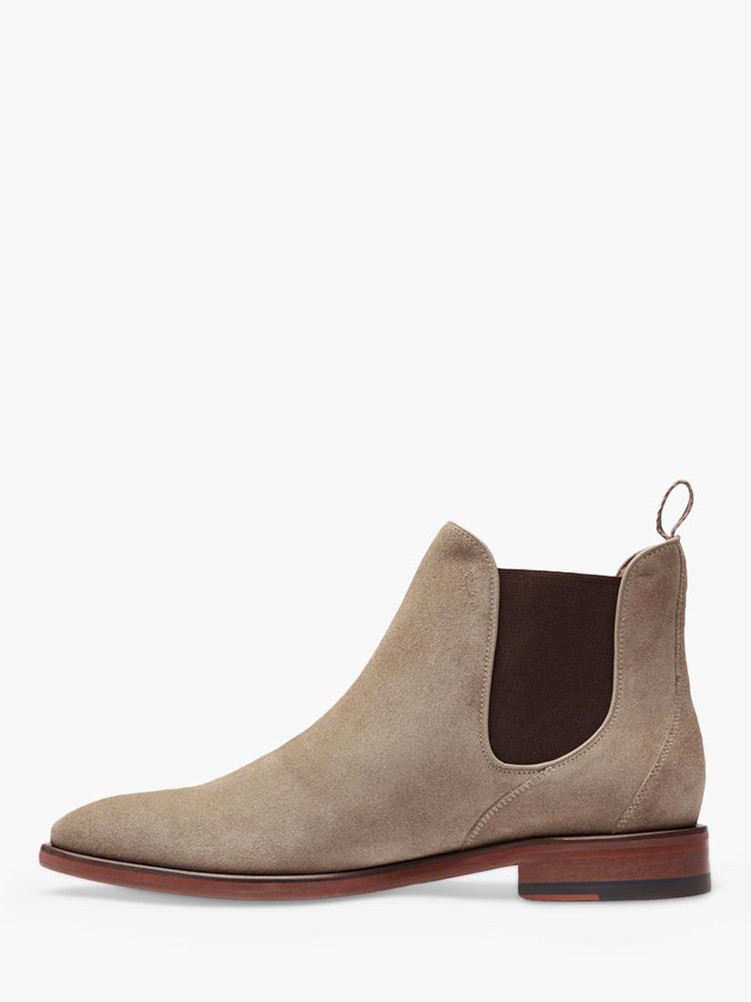 Oliver Sweeney Allegro Suede Chelsea Boots, Stone at John Lewis & Partners