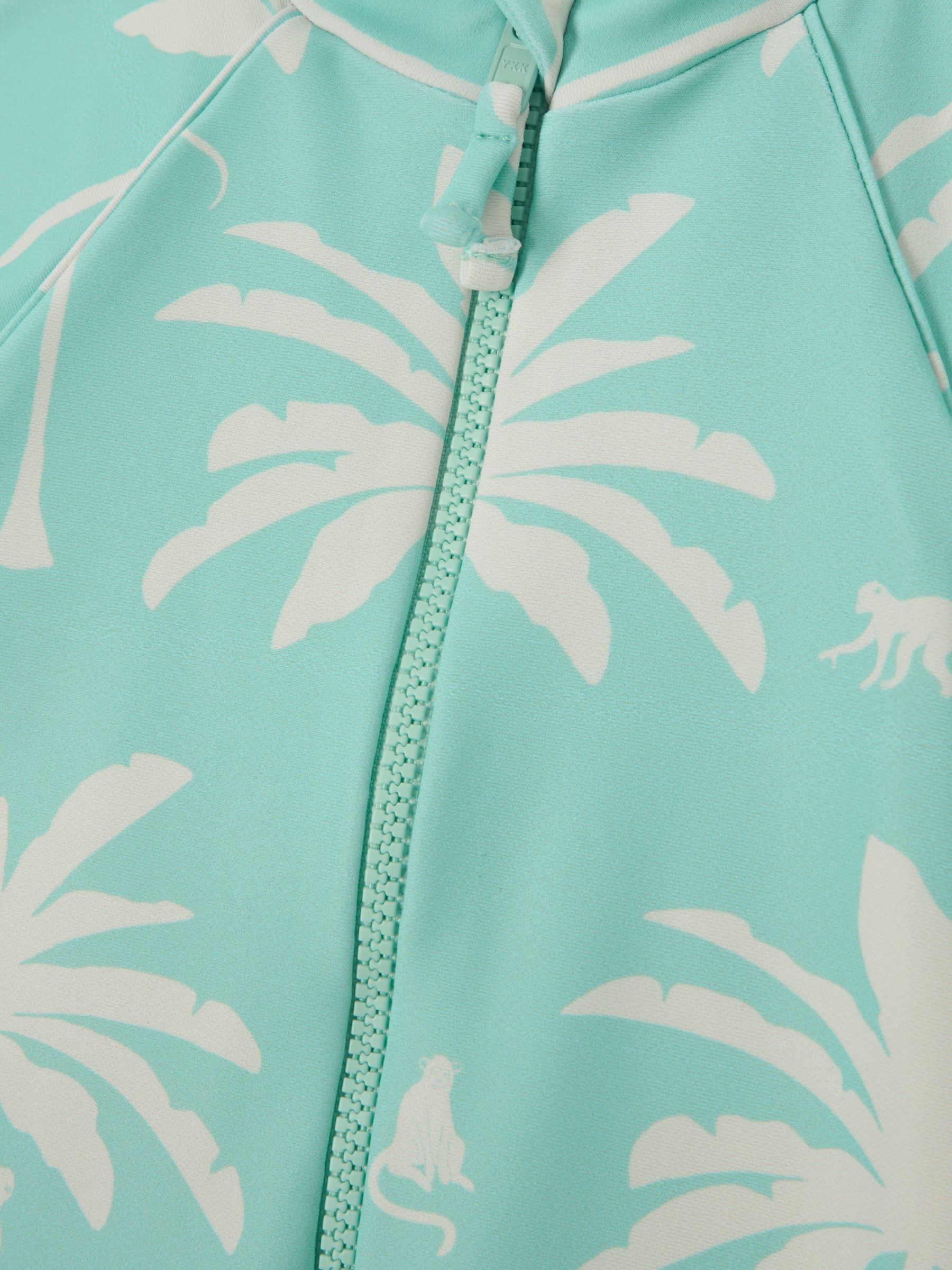 Buy John Lewis Baby Family Palm Tree Sunpro Swimsuit, Green Online at johnlewis.com