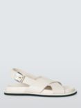 John Lewis ANYDAY Lorri Leather Slingback Padded Flatform Sandals, Off White