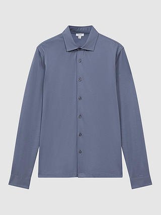 Reiss Viscount Long Sleeve Shirt, Airforce Blue