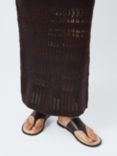 AND/OR Lili Jute Footbed Toe Post Slider Sandals, Chocolate