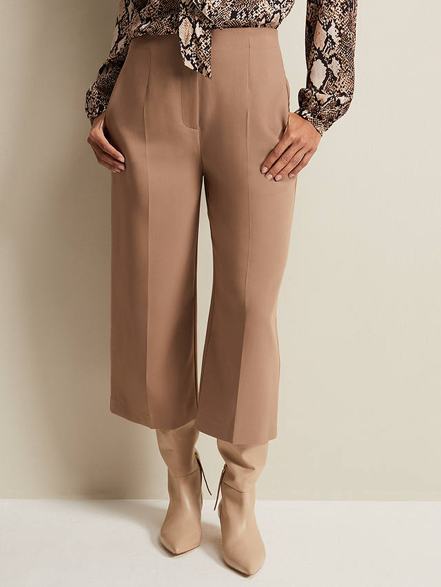 Phase Eight Aubrielle Clean Crepe Culotte, Camel